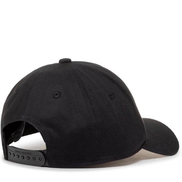 COPY - A|X ARMANI EXCHANGE Men's Baseball Hat Snap Back Black/White Logo - Picture 3 of 6